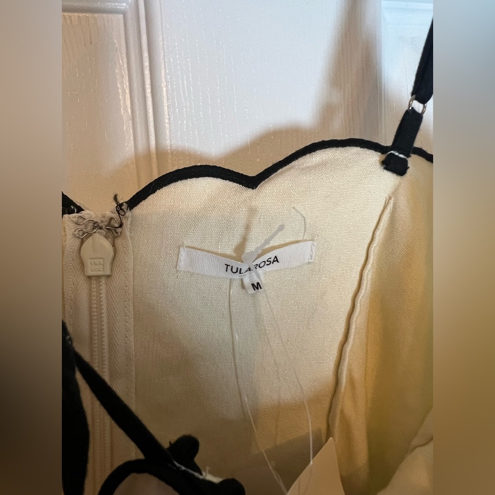 Tularosa Tashi Mini Dress in Ivory & Black - Picture 4 of 5